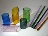 Glasrohre aus farbigem Borosilikatglas für die Kunstglasbläserei